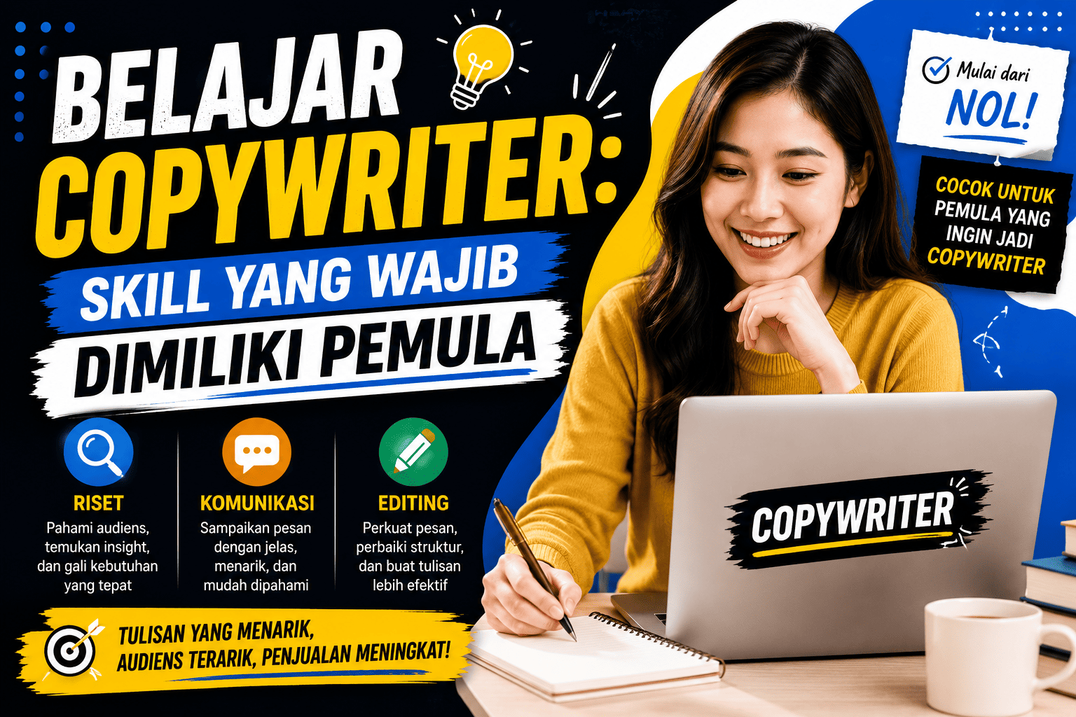 Belajar Copywriter: Skill yang Wajib Dimiliki Pemula