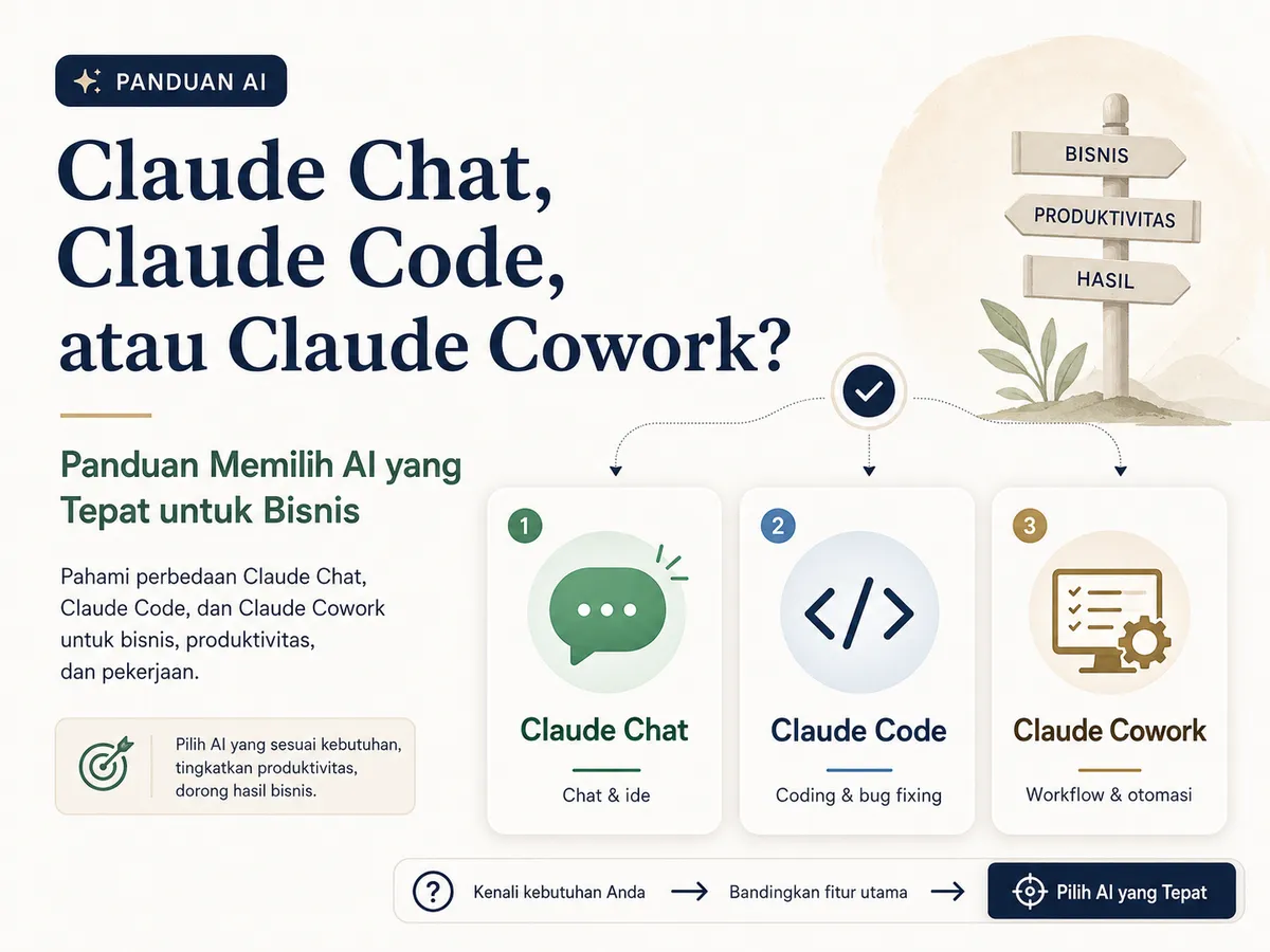 Claude Chat, Claude Code, atau Claude Cowork?